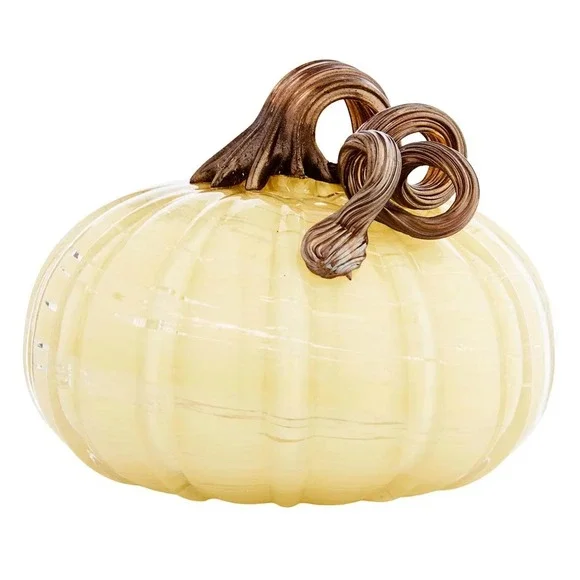 Blown Glass Fall Pumpkin - New - Picture 3 of 5